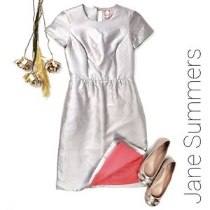 Jane Summers  Silver Pink Lined Cocktail Dress
